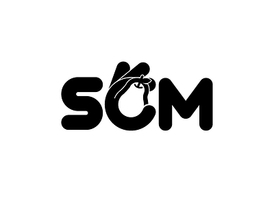 SCM design illustration illustrator logo minimal typography vector