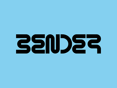 BENDER design illustrator logo minimal typography vector
