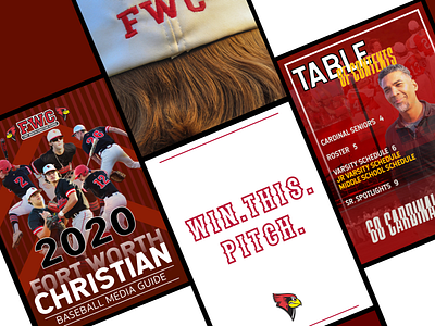 Fort Worth Chrsitian Media Guide branding design media guide photography print design sports