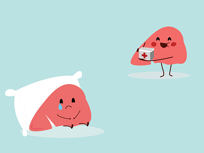 Cute liver characters