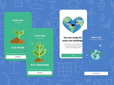 Eco Ninja app challenge community eco ecology ui