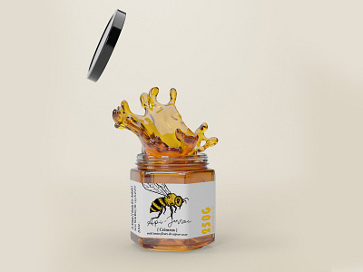 create visual identity + honey label + business card