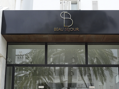 création d'identité visuelle pour l'hôtel beau séjour à Cannes design graphic design logo