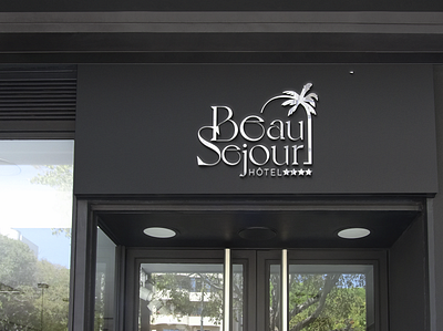 création d'identité visuelle pour l'hôtel beau séjour à Cannes design graphic design logo