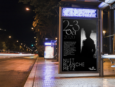 affiche nuit blanche affiche graphic design poster