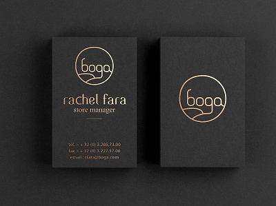 Logo + business card for boga design furniture store graphic graphic design logo store