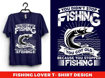 fishing lover t-shirt design