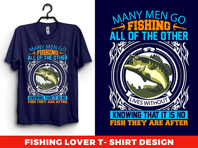 fishing lover t-shirt design