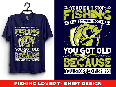 fishing lover t-shirt design