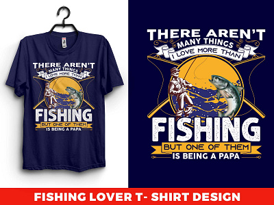 fishing lover t-shirt design