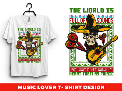 music lover t-shirt design