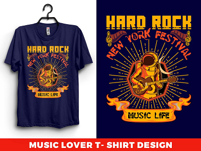 music lover t- shirt design