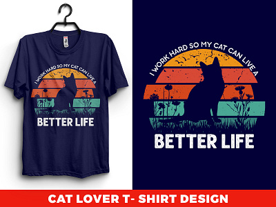 cat lover t-shirt design cat catdesign catlover catlovertshirt catlovertshirtdesign cats catsdesign catslover design tee tees