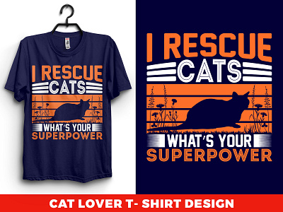 cat lover t-shirt design