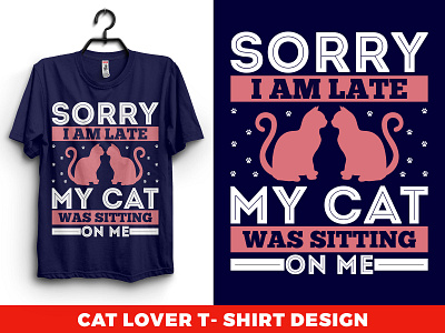cat lover t-shirt design branding cat catdesign catlover catlovertshirt cats catslover cattshirt cattshirt design tee tees