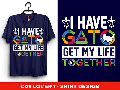 cat lover t-shirt design