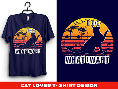 cat lover t-shirt design