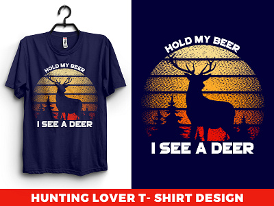 hunting lover t-shirt design