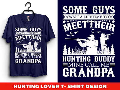 hunting lover t-shirt design