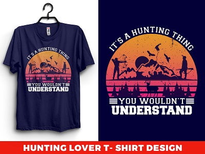 hunting lover t-shirt design