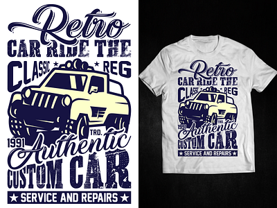 retro vintage t-shirt design