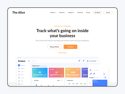 The Alice - Product Page admin admin panel administrator panel back end blog dashboard design help page illustration landing price page product page ui ux