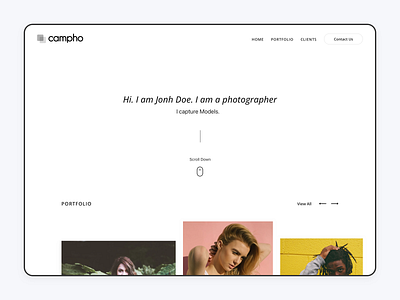 Campho - Landing for Photographer