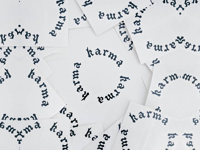 Karma Vinyl Stickers