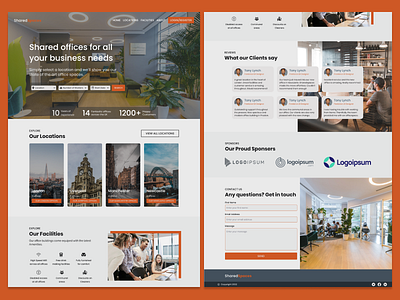 Shared Spaces - DailyUI 003 (Landing Page)