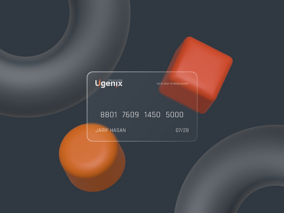 Transparent Debit & Credit Card Design