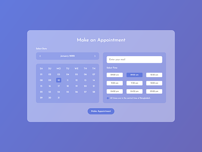 Appointment UI Design
