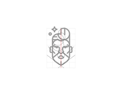 Barber Shop logo reticle barbershop geometric haircut icon illustration line logo man men minimal reticle symbol