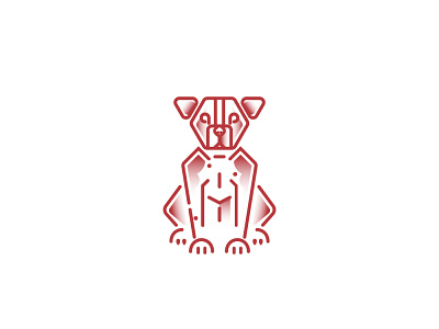 Dog illustration animal cubism dog geometric illustration line logo mexico paw pet shapes symbol tattoo