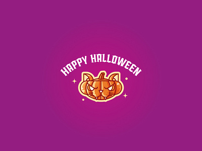 Pumpkin cat animal cat día de muertos geometric halloween icon illustration line logo mexico pumpkin symbol