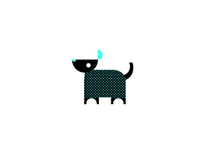Perro animal dog geometric illustration logomark perro symbol vector
