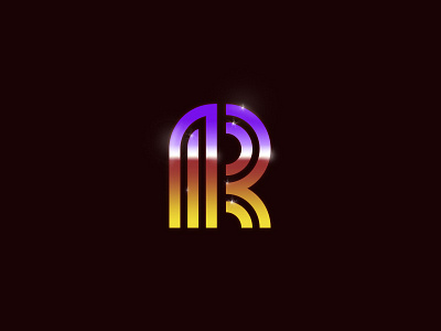R 80´s 80´s branding designer illustration letter line logo mark mexico retro symbol vintage