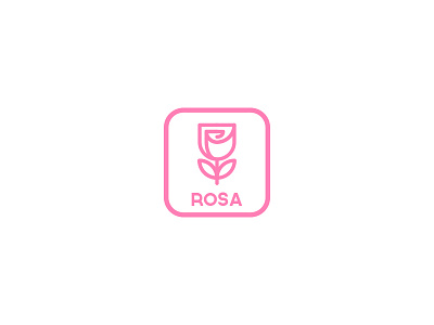 La Rosa logo flower illustration logo logodesigner logomark mark natural rosa rose stamp symbol