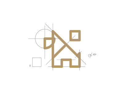 Dog + Home animal construction logo dog geometric geometry home house icon illustration line logo mark mexico minimal pet symbol veterinary