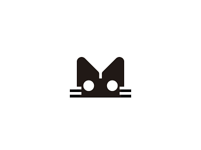 Cat animal black cat cat kitten geometric icon illustration line logo mark minimal symbol