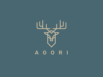 Deer Logo animal branding deer geometric geometry icon illustration insignia line logo mark minimal symbol venado wild