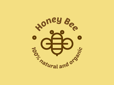 Honey bee logo bee geometric geometry honey icon illustration insect insignia line logo mark minimal natural organic symbol wings