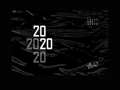 Feliz Año 2020! 2020 black cross design ilustration letter logo modern newyear2020 poster
