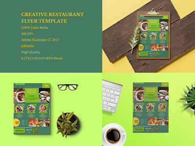 Creative Restaurant Flyer Template