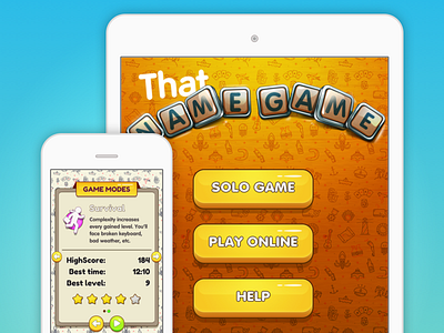 That Name Game / Game Interface appstore game ui in app purchases ios ios game ios word game ipad iphone mobile game travel universal app word game