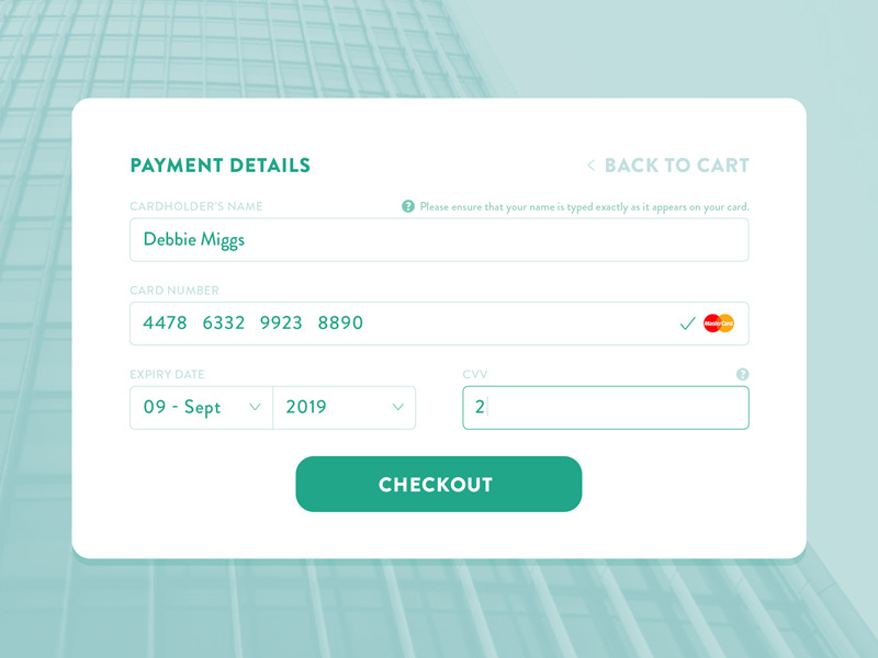 Day 004 - Credit Card Payment