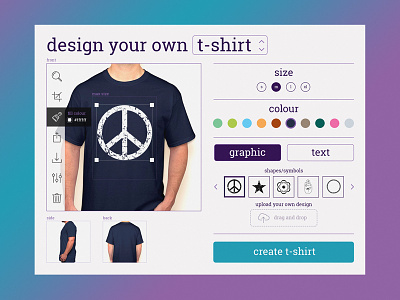 Day 015 - T-Shirt Creator 014 card creator custom daily dailyui design graphic t-shirt widget