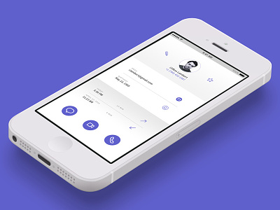Day 025 - Contact Profile 025 app challenge contact dailyui flat mobile profile screen ui