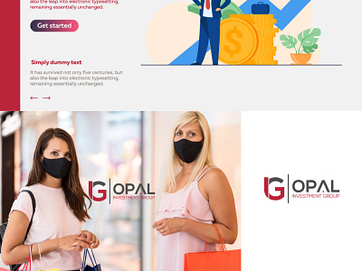 Opal investment Group 3d animation bold brand design branding clean creative design design graphic design group illustration investment logo minimal motion graphics opal opal group ui