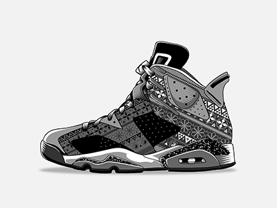 NIKE - Sneaker Heritage artwork drawing illustration nike ornament pattern photoshop shoes sneaker