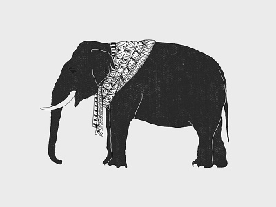 Elepath animal cute animal drawing elephant ornamental ornate pattern tattoo tattoo design